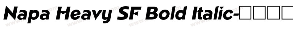 Napa Heavy SF Bold Italic字体转换